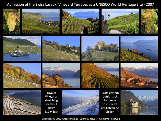 15th Anniversary of the 2007 Admission of the Lavaux,
          Vineyard Terraces as a UNESCO World Heritage Site