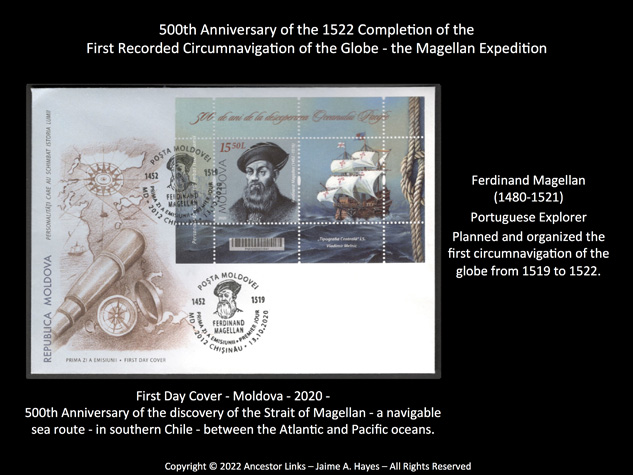 500th Anniversary of the 1522 Completion of the First
          Recorded Circumnavigation of the Globe