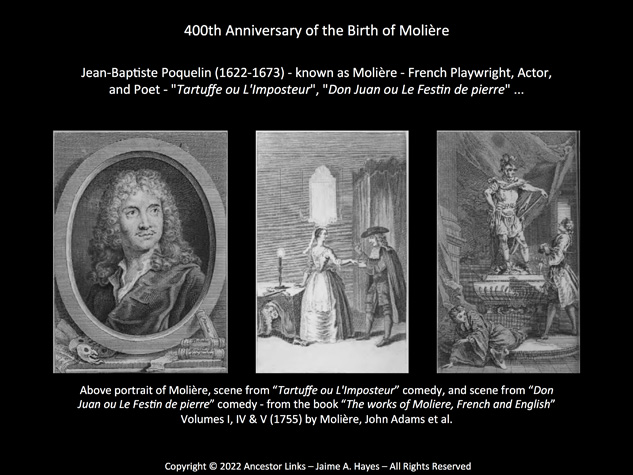 400th Anniversary of the Birth of Moliere