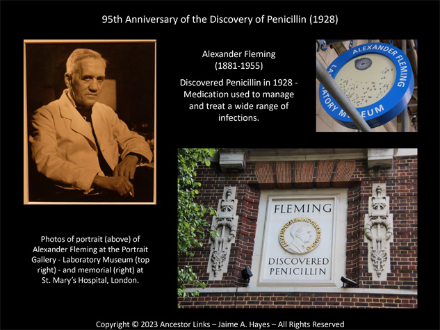 95th Anniversary of the Discovery of Penicillin by
          Alexander Fleming
