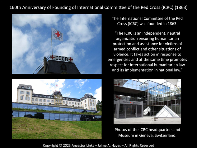 160th Anniversary of Founding of International Committee
          of the Red Cross
