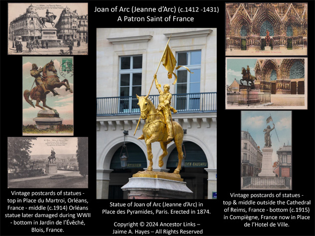 150th Anniversary of the Erection of the Statue of Joan
          of Arc in Paris