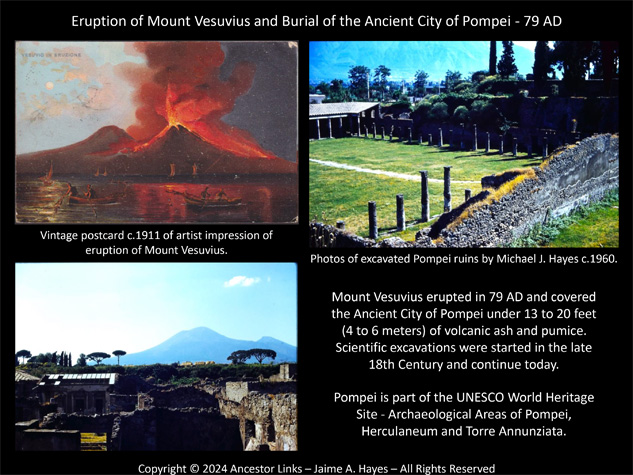 1945th Anniversary of the Eruption of Mount Vesuvius and
          Burial of Pompei