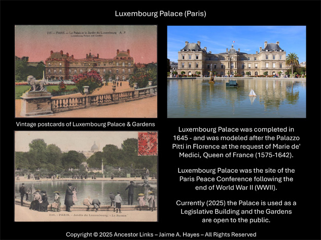 380th Anniversary of the Completion of Luxembourg Palace
          (Paris)(1645)