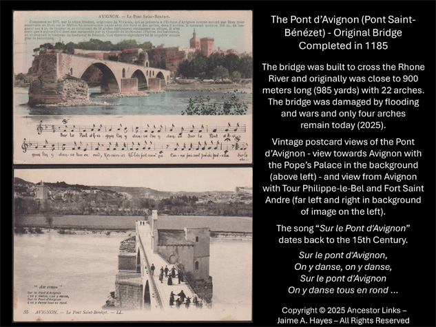 840th Anniversary of the Completion of Pont d'Avignon,
          France