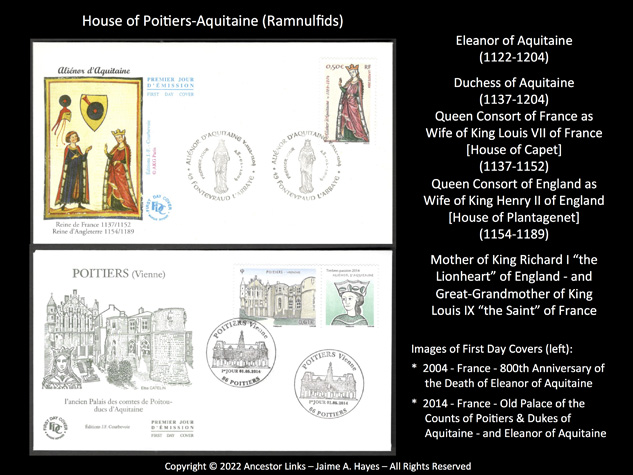 House of Poitiers-Aquitaine (Ramnulfids) - and Eleanor of
          Aquitaine
