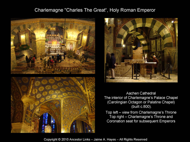 Holy Roman Emperors - Charlemagne - Aachen Cathedral -
          Interior