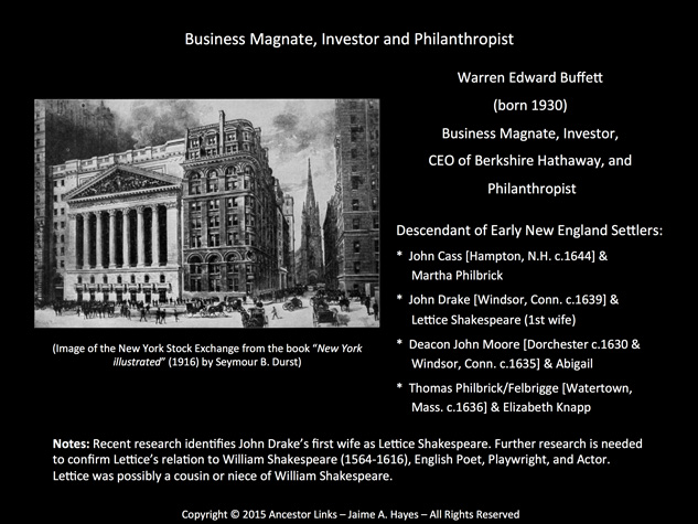 Warren Buffett - Business Magnate, Investor and
          Philanthropist