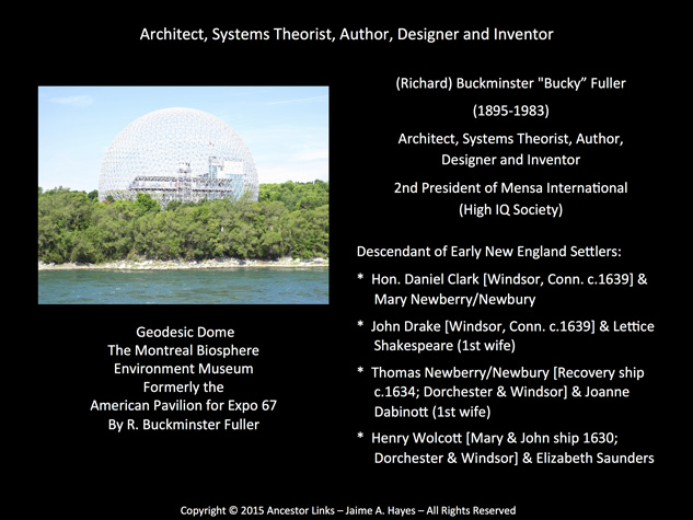 Buckminster Fuller - Architect, Systems Theorist, Author,
          Designer and Inventor