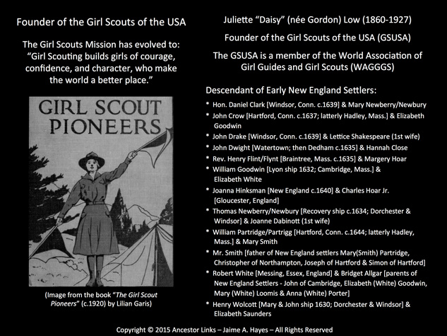 Juliette Gordon Low - Founder of the Girl Scouts of the
          USA