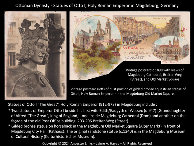 Statues of Otto I, Holy Roman Emperor in Magdeburg