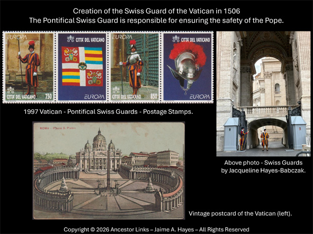520th Anniversary - Creation of Vatican Swiss Guard -
          1506.