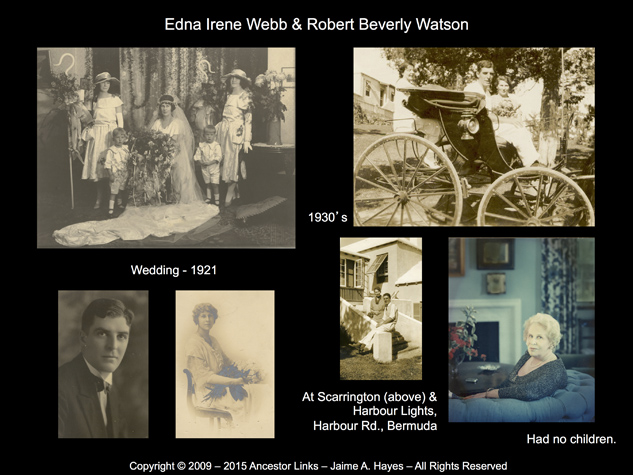 Edna Irene Webb and Robert Beverly Watson