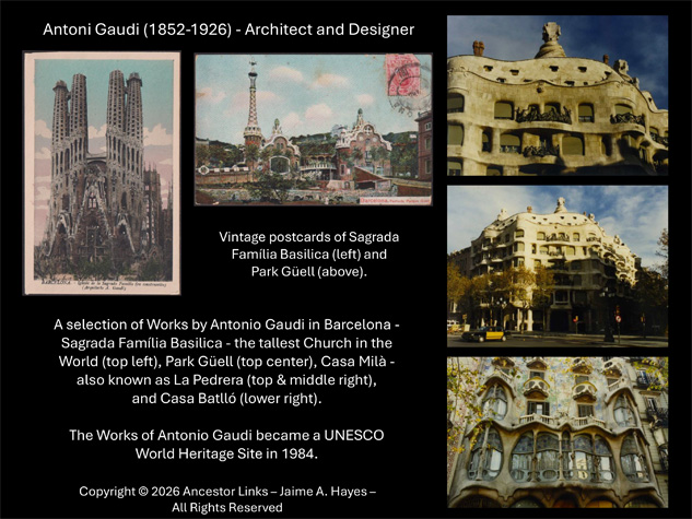 Antoni Gaudi (1852-1926) - Architect and Designer